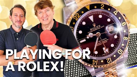 playing ping pong with rolex|can't wear rolex while playing.